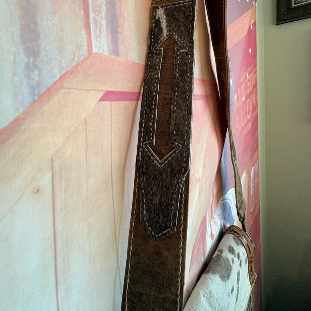 🐄😱POKOLOKO Cowhide & Leather Western Crossbody - Picture 6 of 7